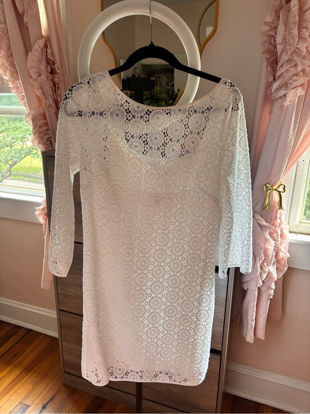 🤍 Lilly Pulitzer Topanga Crochet Lace Dress | Resort White | Size M